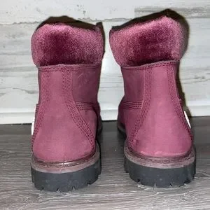 Timberland | Shoes | Maroon Timberland Boots Barely Worn 